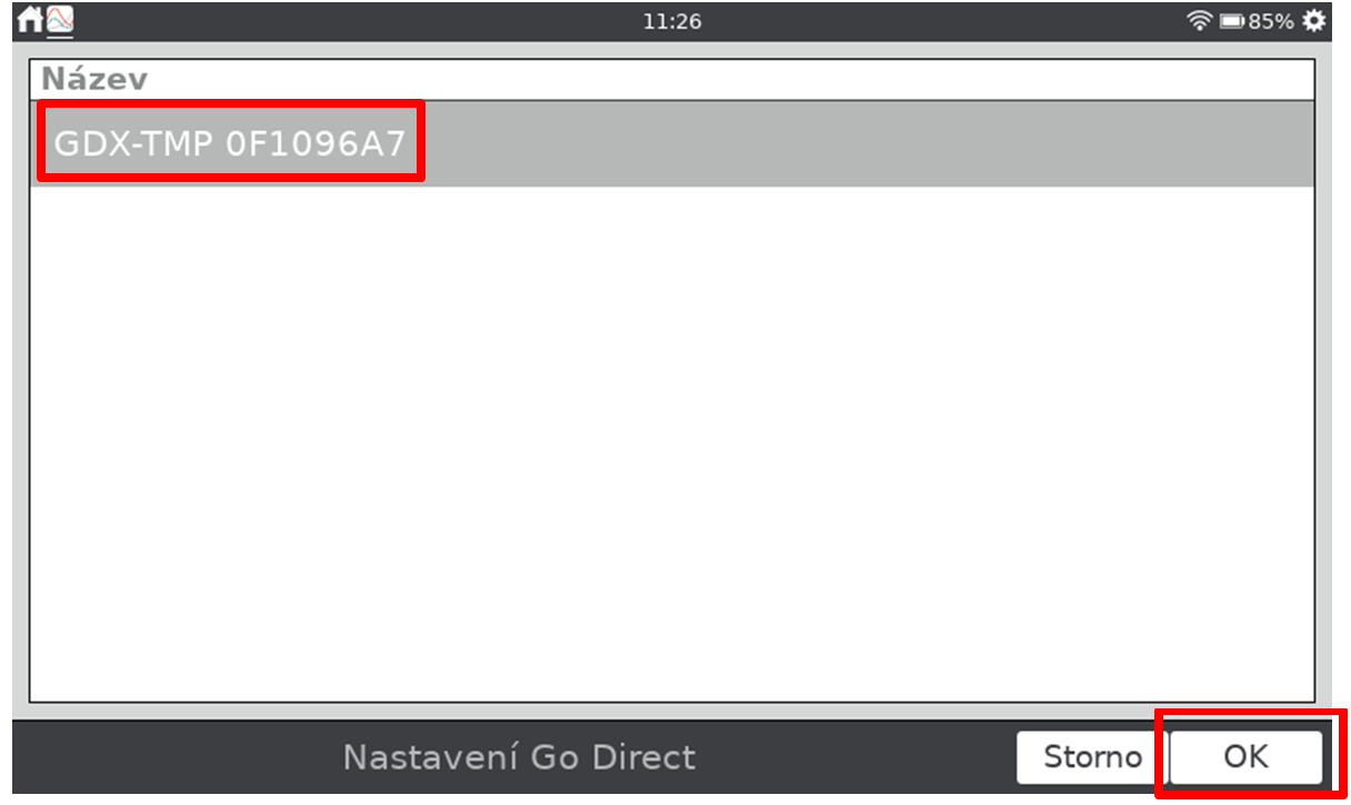 návod na připojení čidla