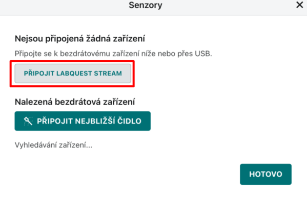 návod na připojení čidla