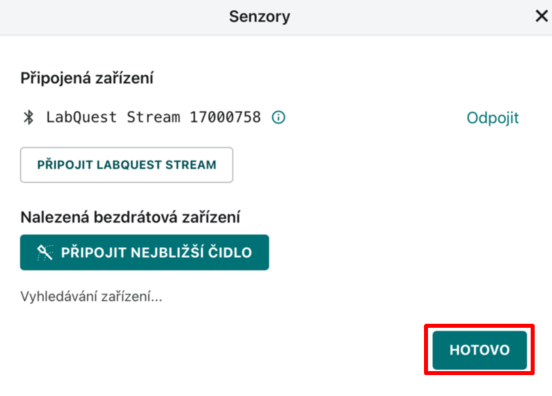 návod na připojení čidla