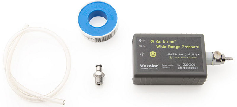 Go Direct Wide Rande Pressure Liquid compatible – Velkorozsahové čidlo tlaku s kovovou armaturou