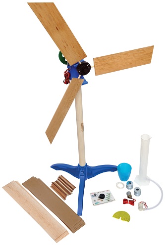 KidWind Advanced Wind Experiment Kit – model větrné elektrárny (velký)